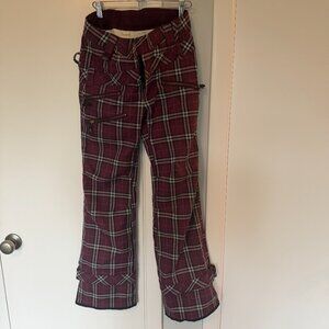 Betty Rides Ski/Snowboard Pants | Purple Plaid